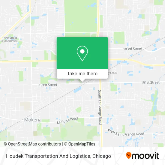 Houdek Transportation And Logistics map