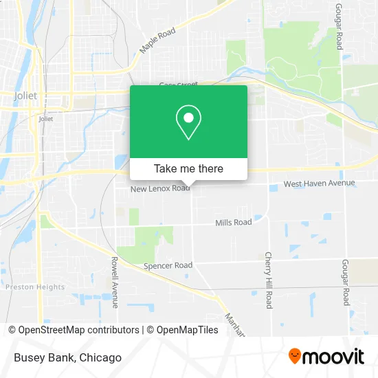 Busey Bank map