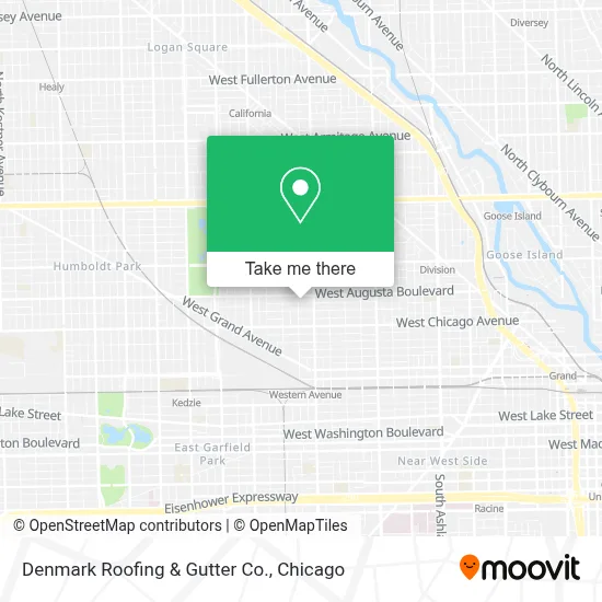 Denmark Roofing & Gutter Co. map