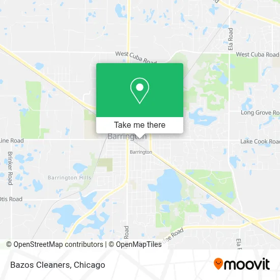 Bazos Cleaners map