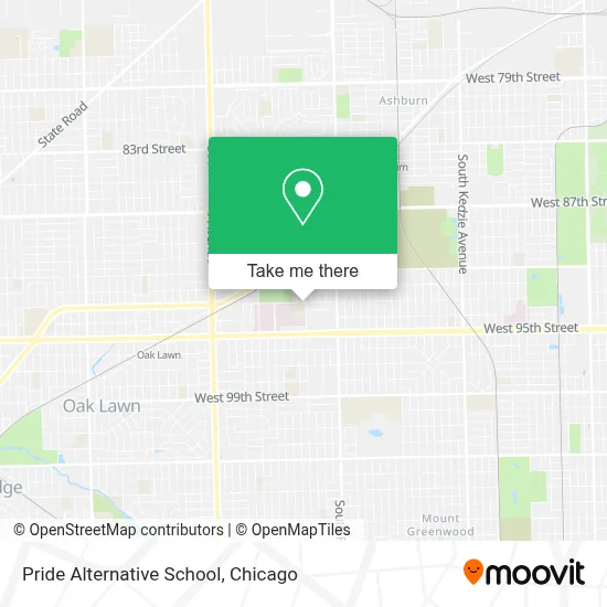 Pride Alternative School map