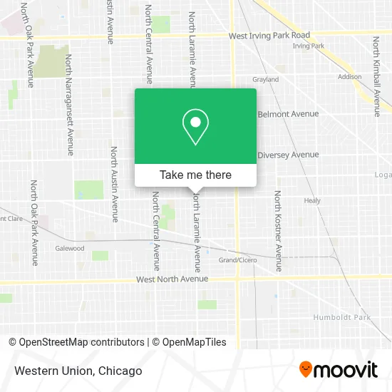 Western Union map