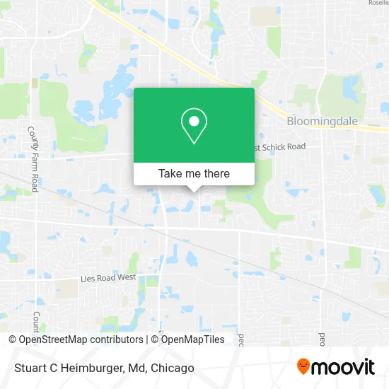Stuart C Heimburger, Md map