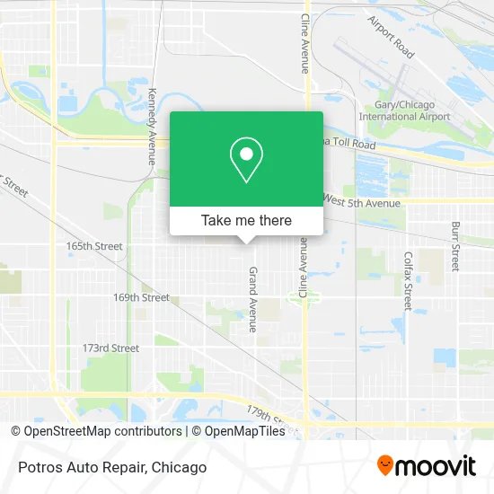 Potros Auto Repair map