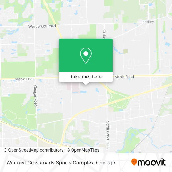 Wintrust Crossroads Sports Complex map