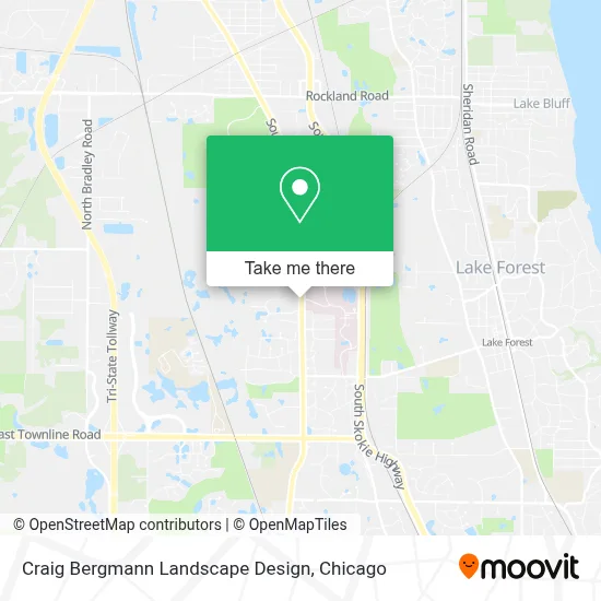 Craig Bergmann Landscape Design map