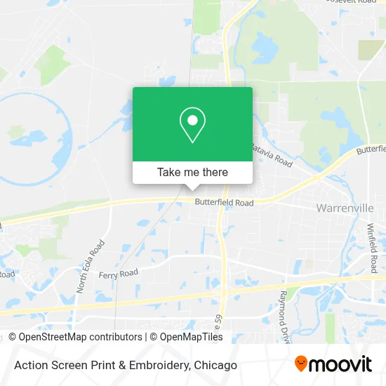 Action Screen Print & Embroidery map