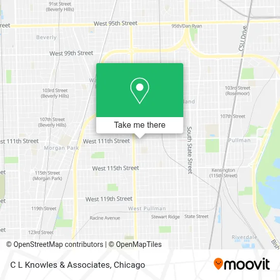 C L Knowles & Associates map