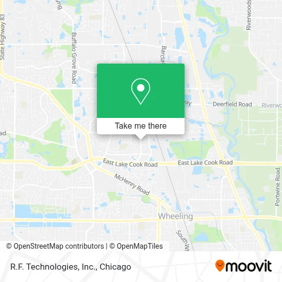 R.F. Technologies, Inc. map