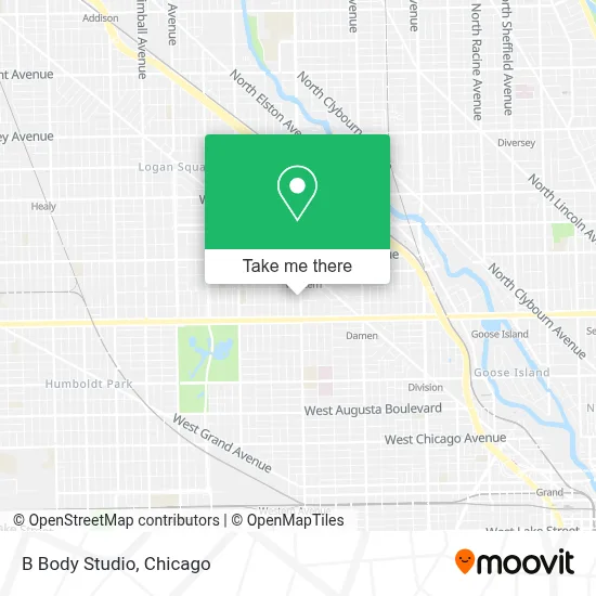 B Body Studio map