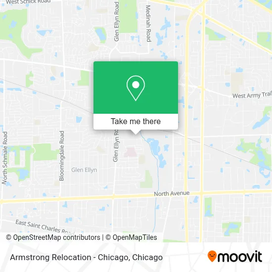 Armstrong Relocation - Chicago map