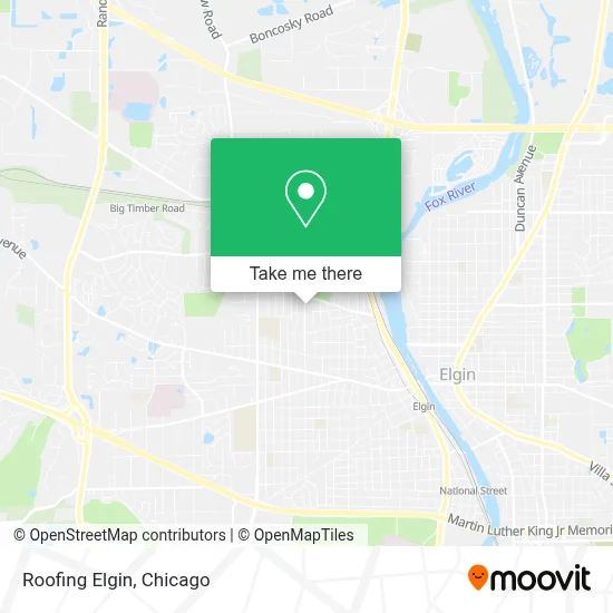 Roofing Elgin map