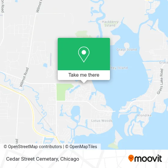 Cedar Street Cemetary map