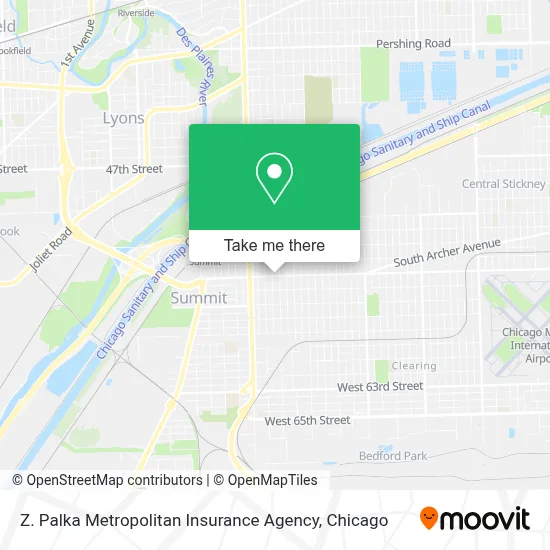 Z. Palka Metropolitan Insurance Agency map