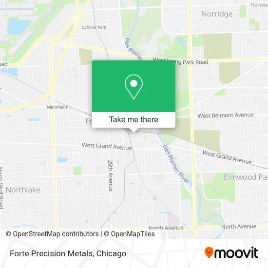 Forte Precision Metals map