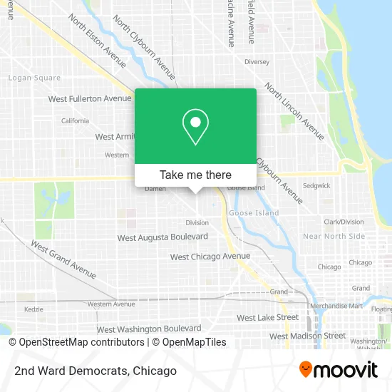 2nd Ward Democrats map