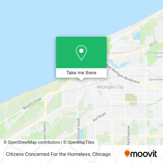 Citizens Concerned For the Homeless map