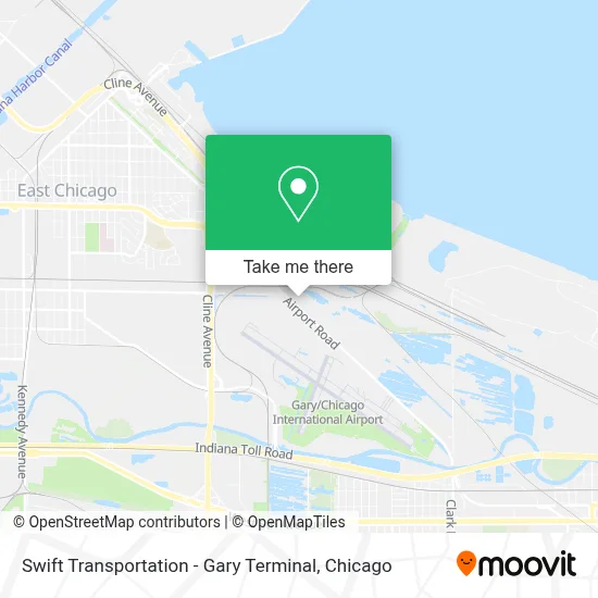 Swift Transportation - Gary Terminal map