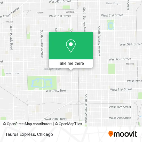 Taurus Express map