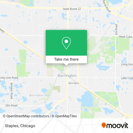 Staples map