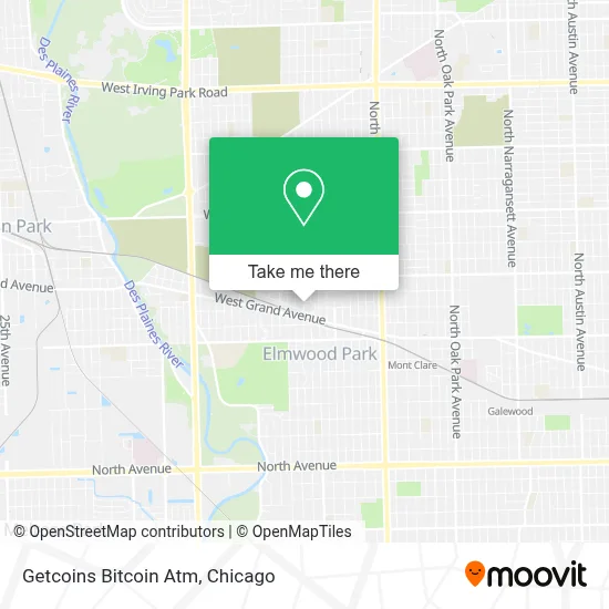 Getcoins Bitcoin Atm map