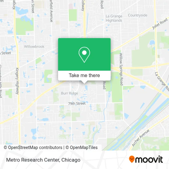 Metro Research Center map
