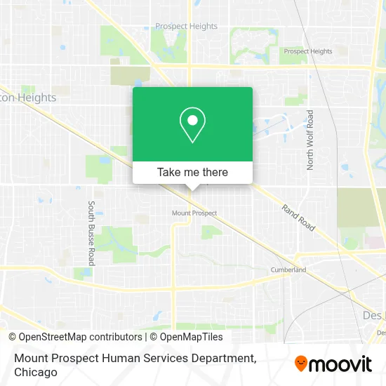 Mount Prospect Human Services Department map