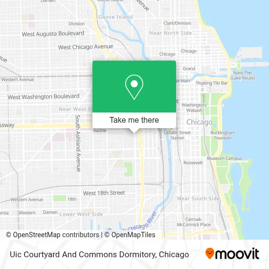 Uic Courtyard And Commons Dormitory map