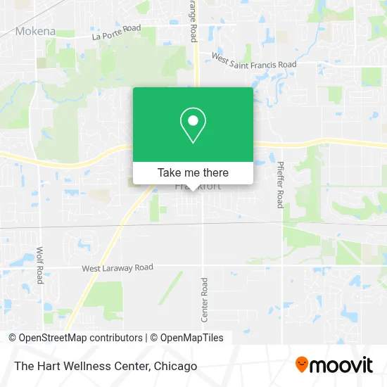 The Hart Wellness Center map
