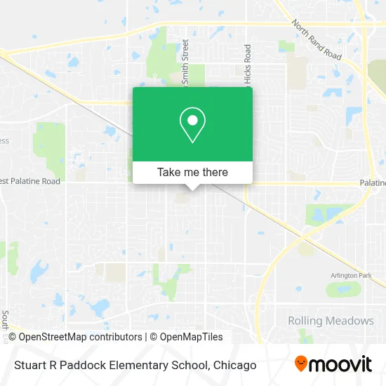 Stuart R Paddock Elementary School map