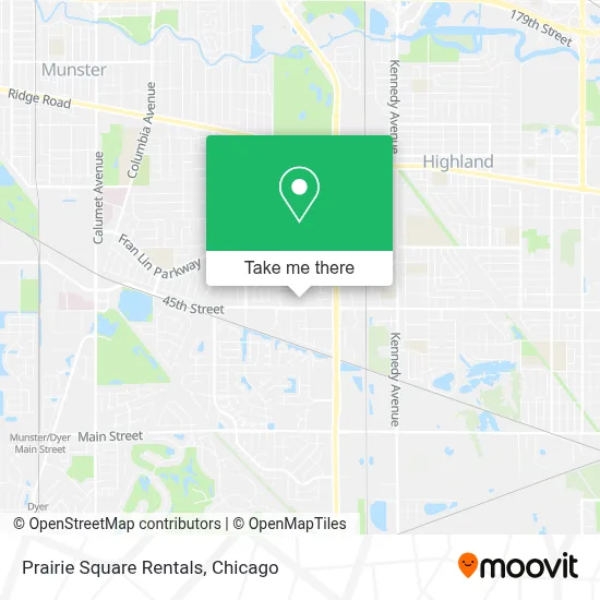 Prairie Square Rentals map