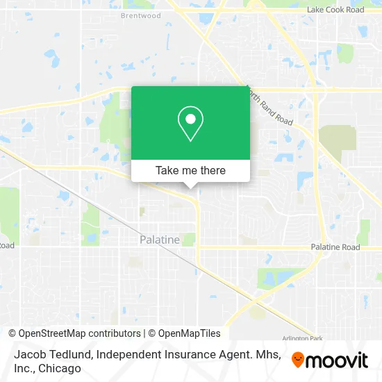 Jacob Tedlund, Independent Insurance Agent. Mhs, Inc. map