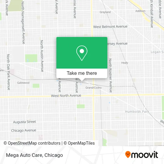 Mega Auto Care map