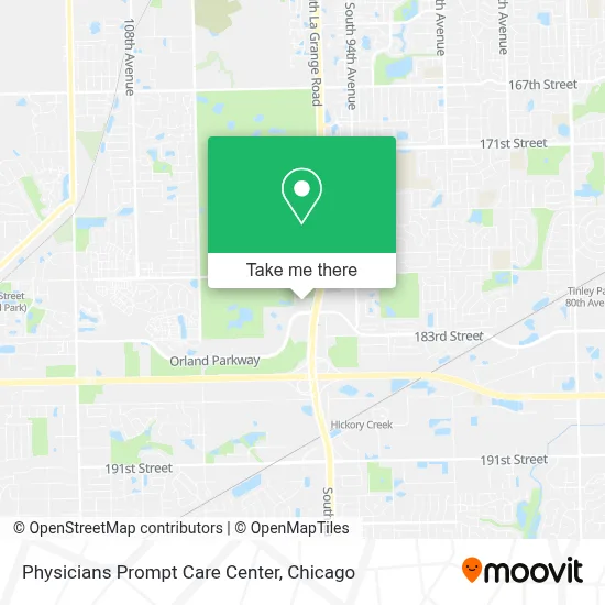 Physicians Prompt Care Center map