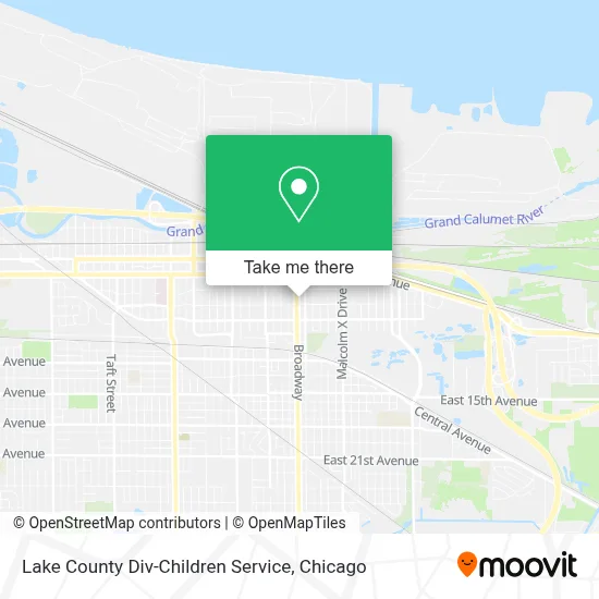 Lake County Div-Children Service map