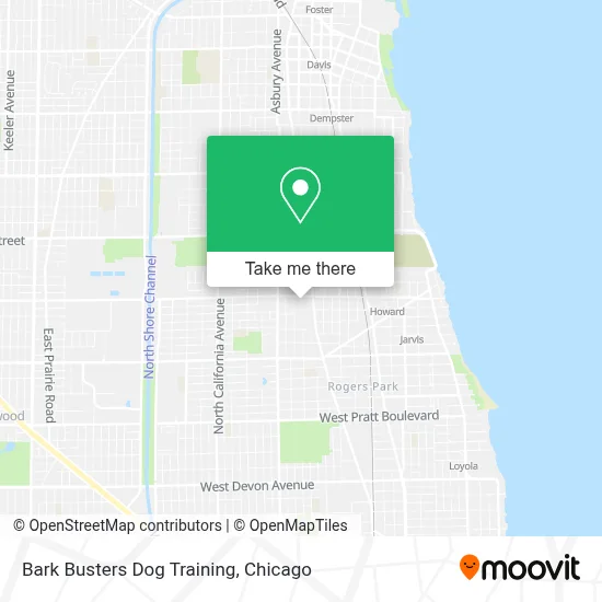 Bark Busters Dog Training map
