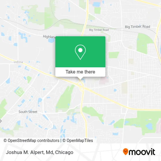 Joshua M. Alpert, Md map