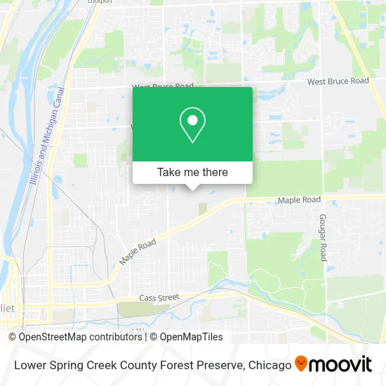 Lower Spring Creek County Forest Preserve map