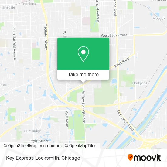 Key Express Locksmith map