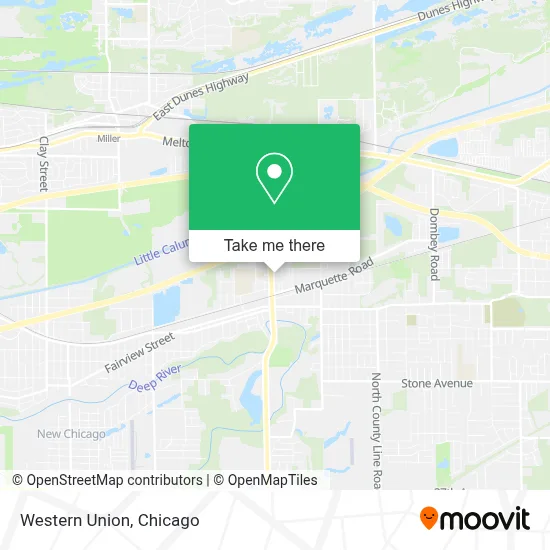 Western Union map