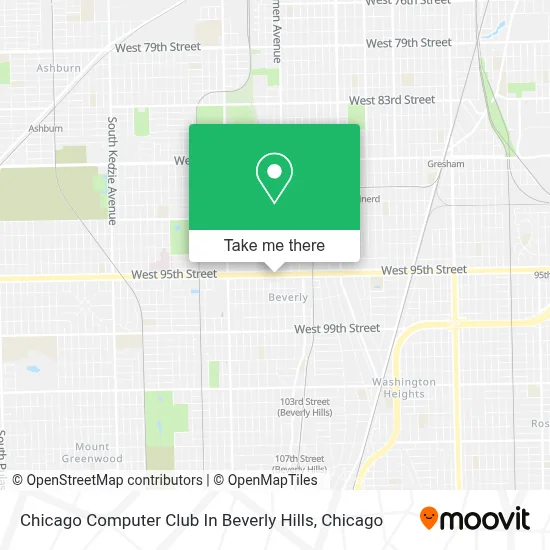 Chicago Computer Club In Beverly Hills map