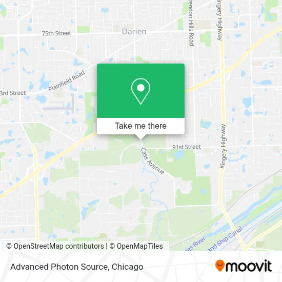 Advanced Photon Source map