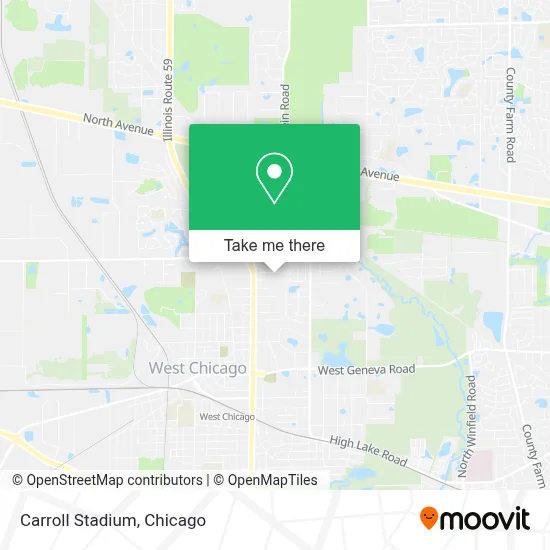 Carroll Stadium map