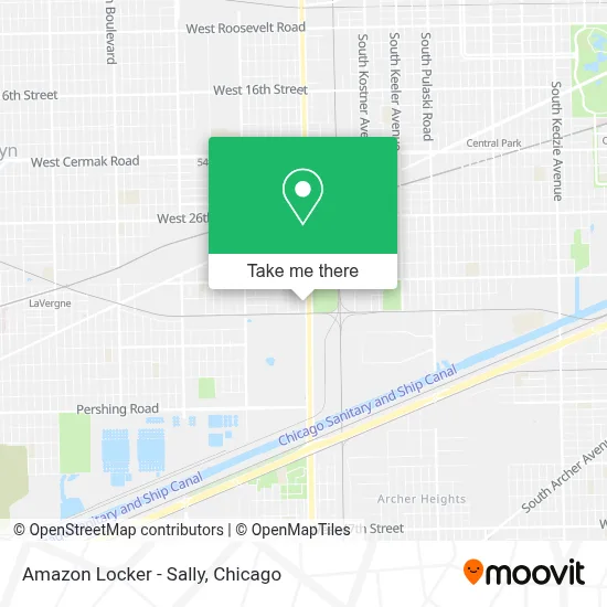 Amazon Locker - Sally map