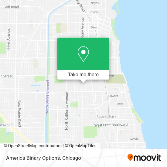 America Binary Options map
