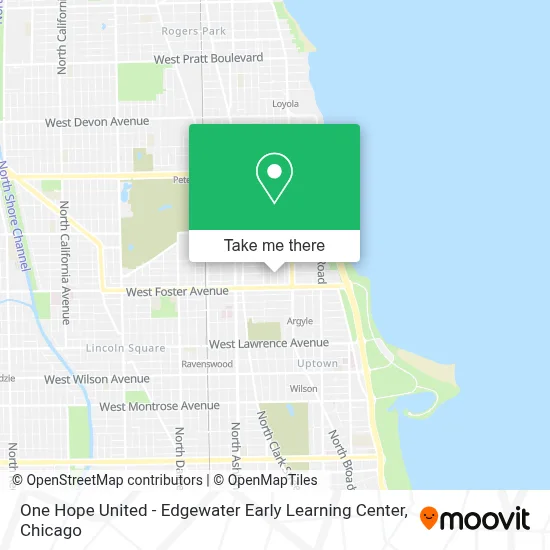 One Hope United - Edgewater Early Learning Center map