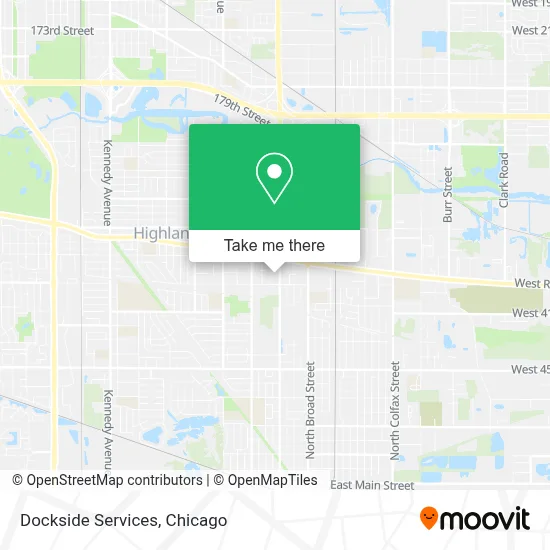 Dockside Services map