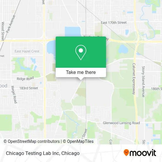 Chicago Testing Lab Inc map