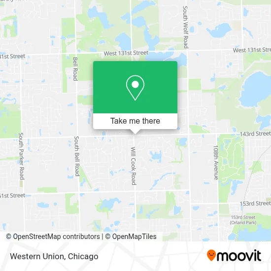 Western Union map