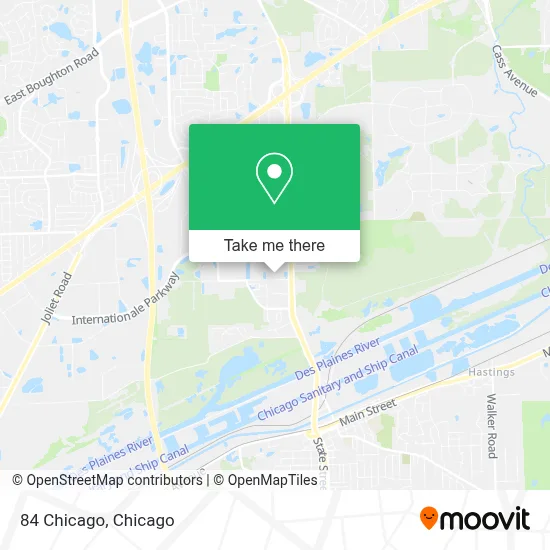 84 Chicago map
